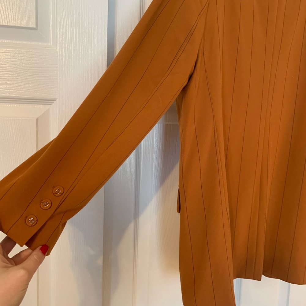 Danielle Bernstein Pinstripe Boyfriend Blazer - Picture 5 of 7